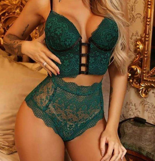 xDollz sheer mesh lace lingerie set
